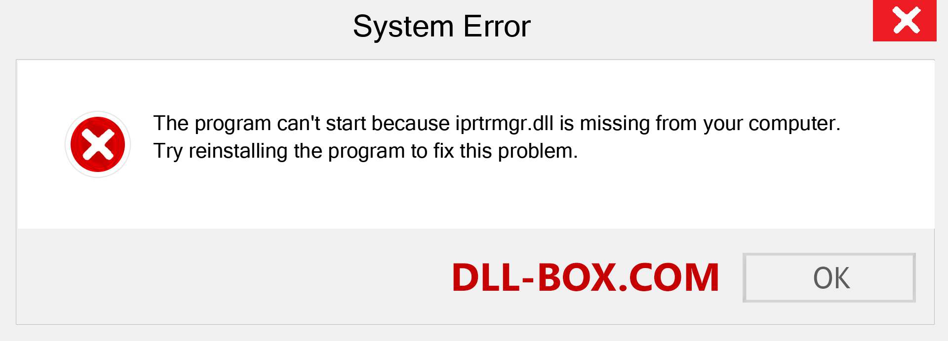  iprtrmgr.dll file is missing?. Download for Windows 7, 8, 10 - Fix  iprtrmgr dll Missing Error on Windows, photos, images